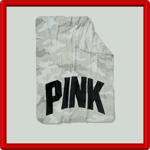 Victoria's Secret Pink Super Soft Camo Blanket NEW
